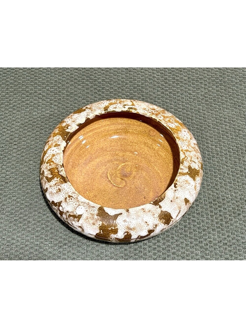 Vintage Mid-Century Drip Glaze Ceramic Planter Bowl